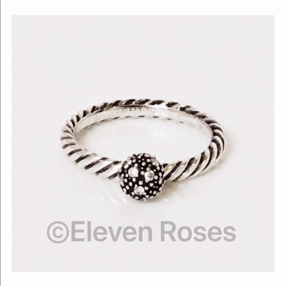 David Yurman Jewelry - David Yurman Midnight Melange Diamond Ball Ring